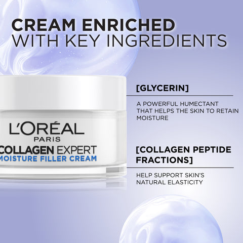 L’Oréal Paris Collagen Expert Moisture-Filling Cream, With Glycerin & Collagen Peptide Fractions 50ML