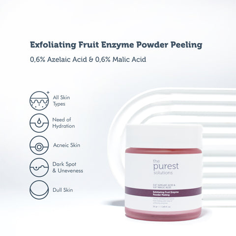 Exfoliating Fruit Enzyme Powder Peeling
 0,6% Azelaic Acid & 0,6% Malic Acid