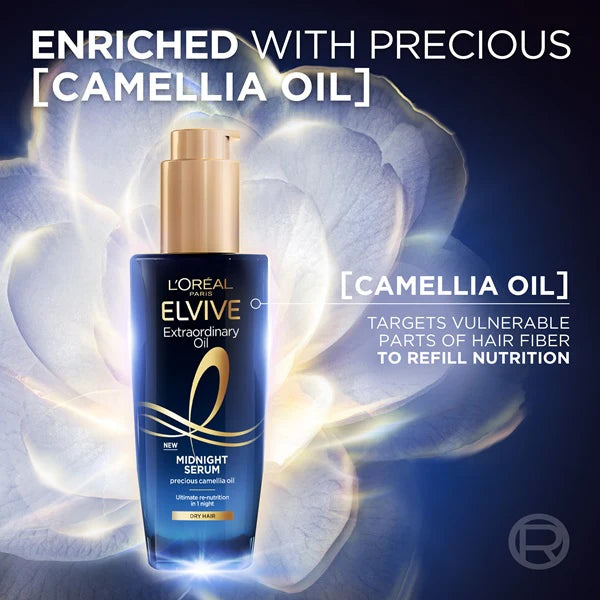 Elvive Extraordinary Oil Midnight Serum 100ml - For Dry Hair