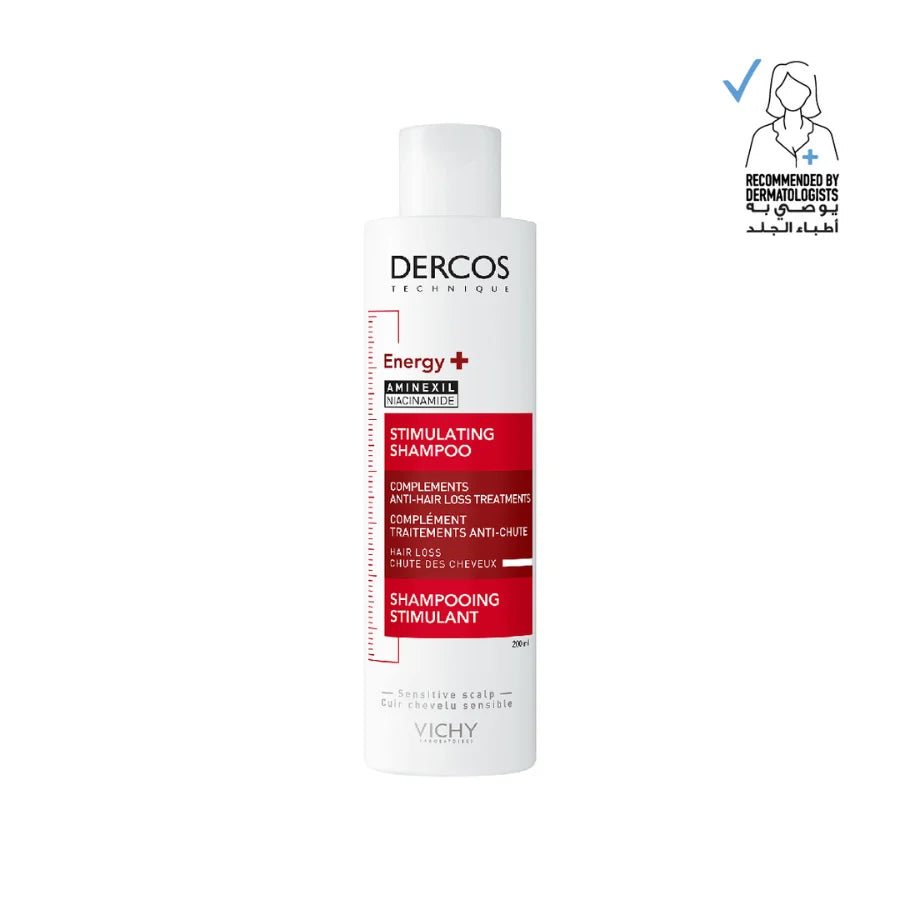 Vichy Dercos Energy + Stimulating and Anti Hair Loss Shampoo with Aminexil for Men & Women
