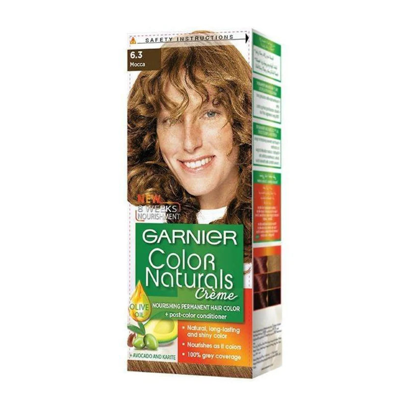 Garnier Color Naturals Nourishing Permanent Hair Color, Natural Long-Lasting Shiny Color