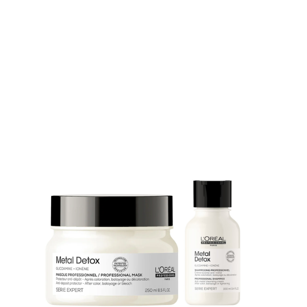 Metal Detox Mask and Travel Size Shampoo copack