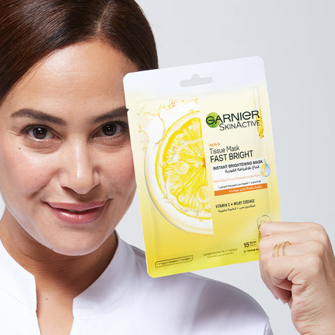 Garnier Fast Bright Tissue Mask For uneven & Dull Skin