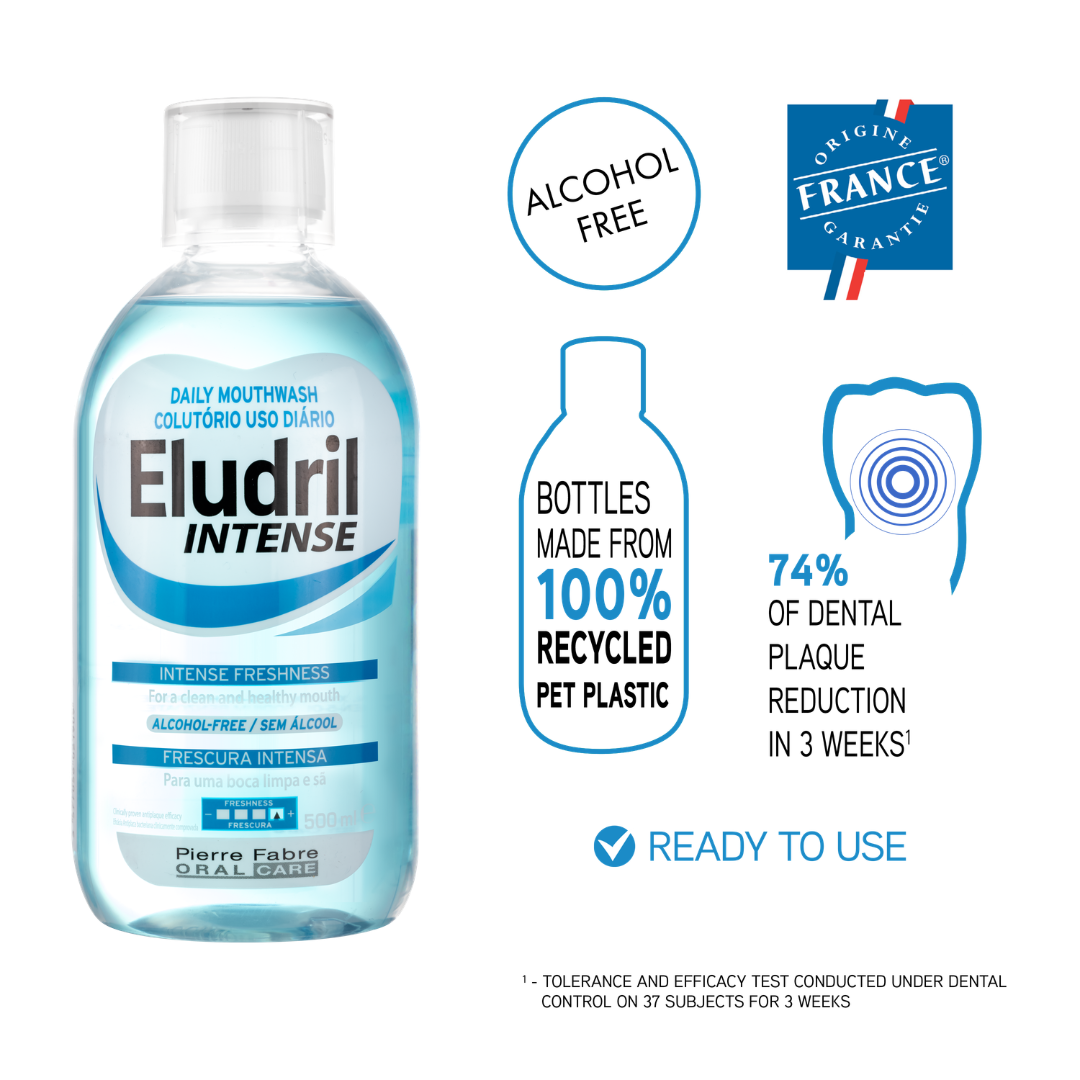 Eludril Intense Daily Mouthwash Intense Freshness 500ml