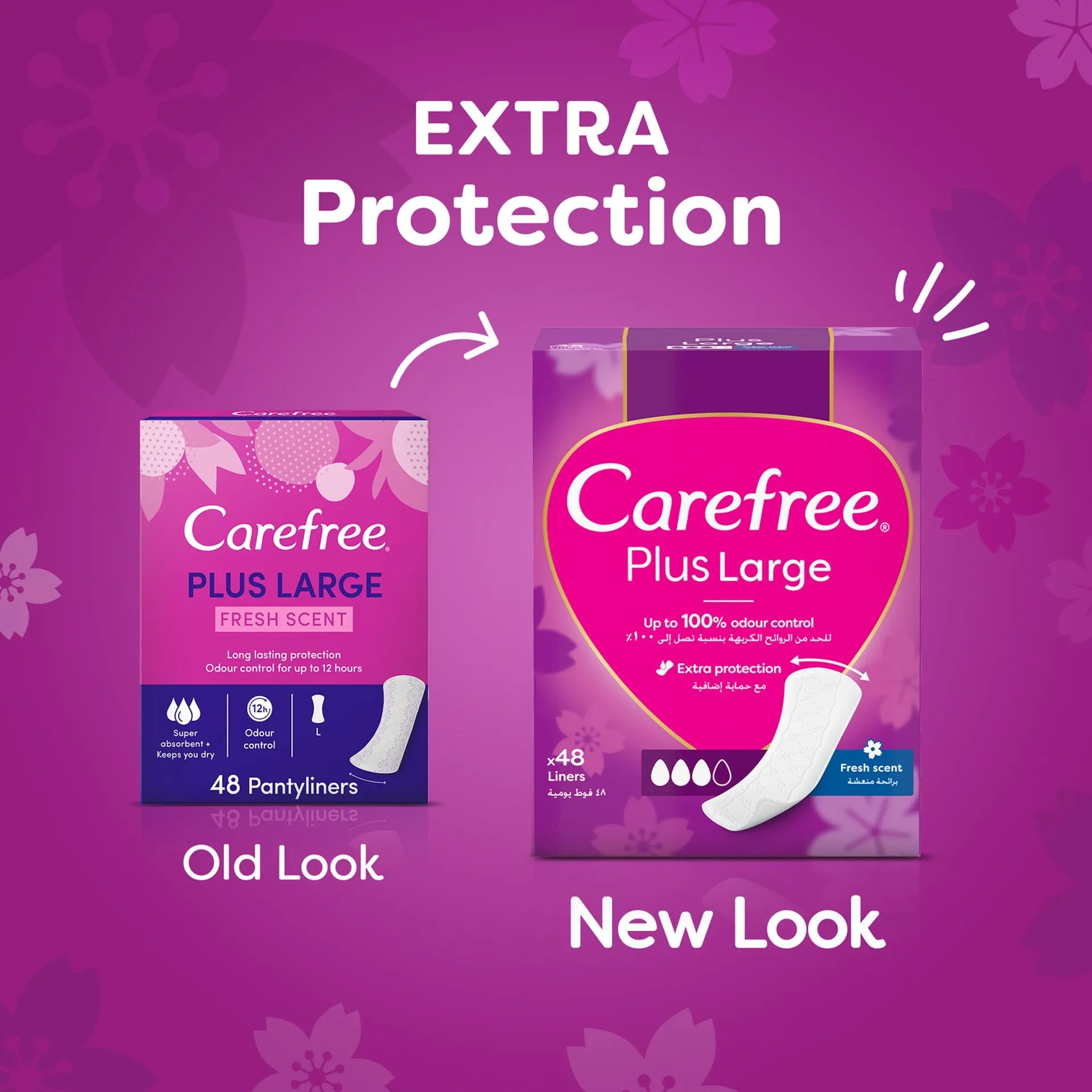 Carefree Large 48's FRESH SCENT