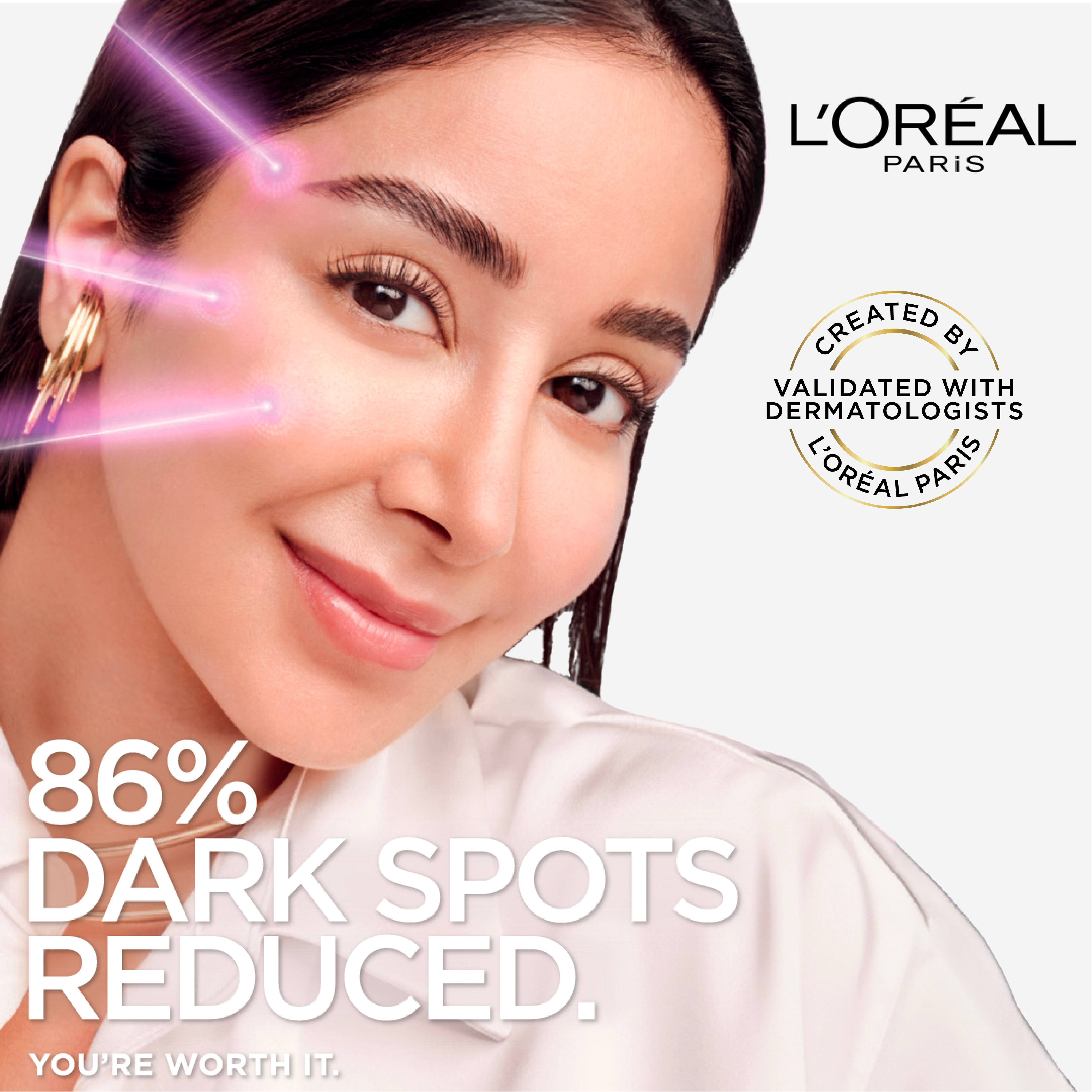 L’Oréal Paris, Glycolic Bright Face Serum, With 8% [Melasyl ™ + Glycolic Acid + Niacinamide], for Dark Spots and Brightening 30ml