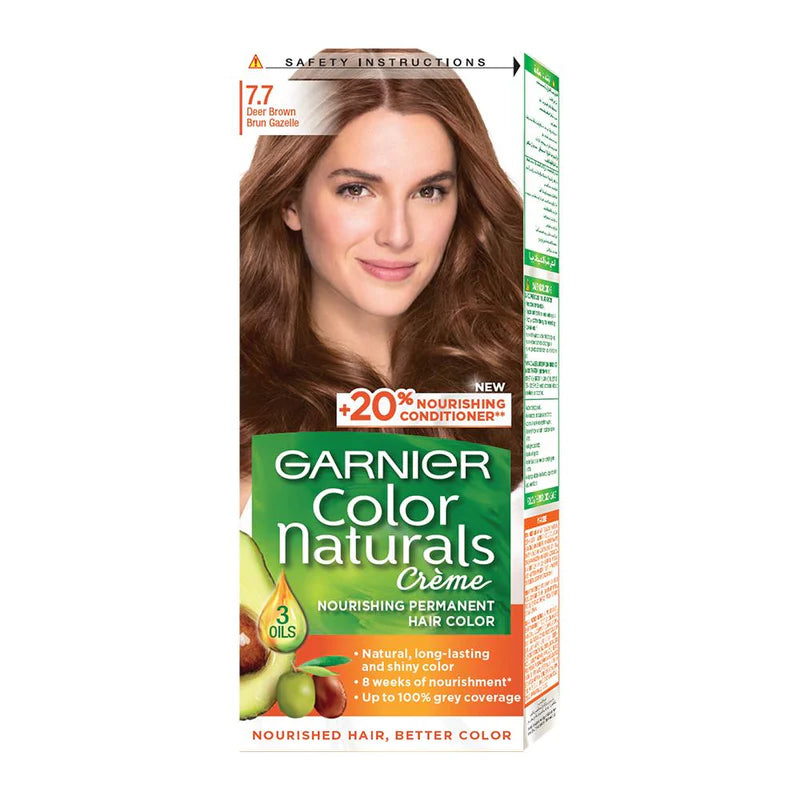 Garnier Color Naturals Nourishing Permanent Hair Color, Natural Long-Lasting Shiny Color