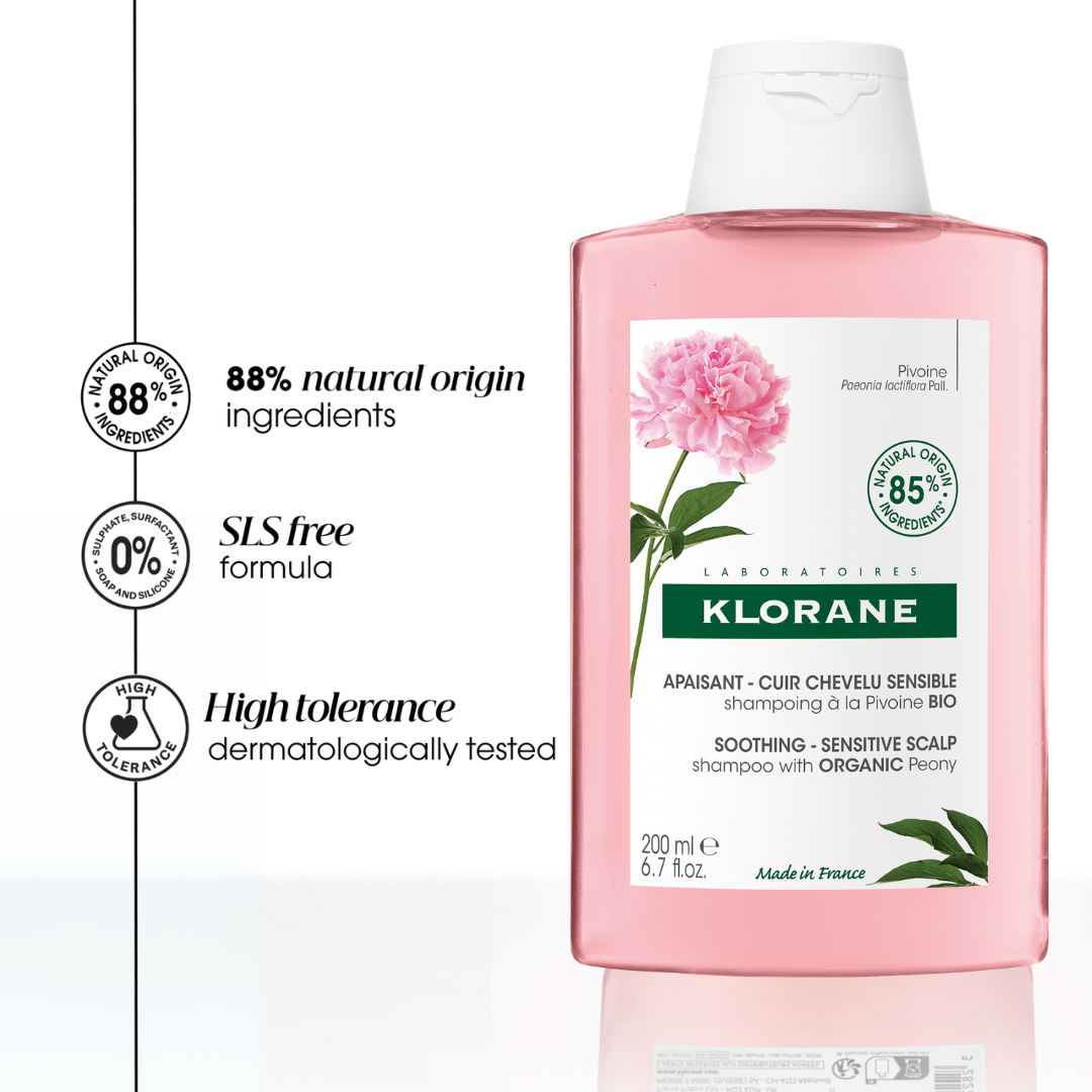 Klorane Soothing Peony Shampoo 200ml
