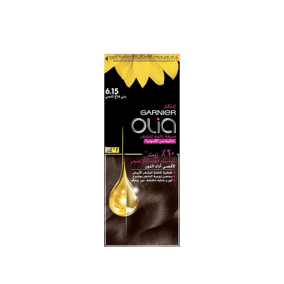 Garnier Olia Ammonia Free, Permanent Hair Coloration at Home with Natural Origin Flower Oils