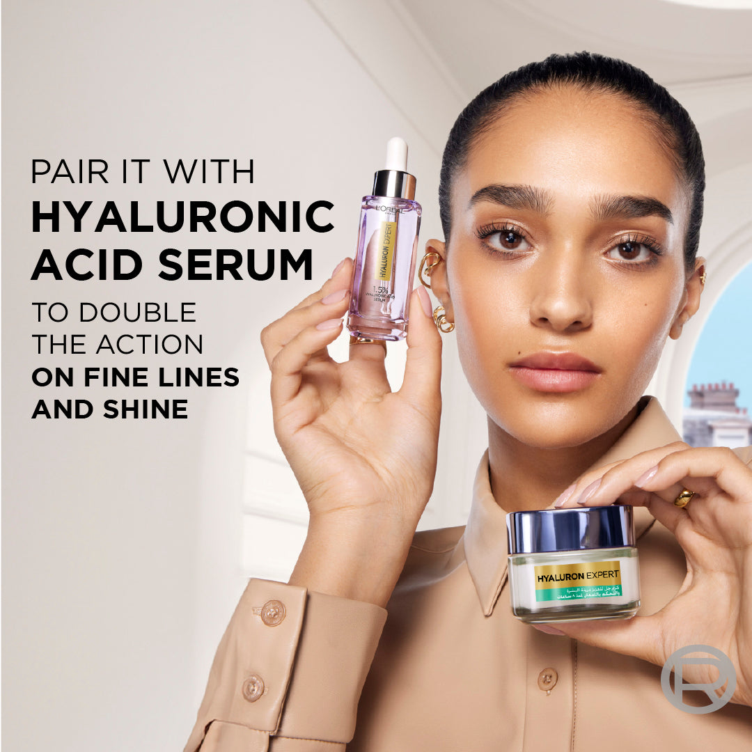 L’Oréal Paris, Hyaluron Expert Oil and Shine Control Replumping Gel Cream, for Combination to Oily Skin, with Hyaluronic Acid and Salicylic Acid, 50 ml