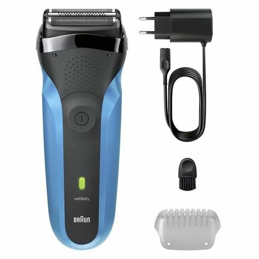 Braun Shaver 310  BLK/BLU  BOX EURO