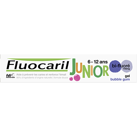 Fluocaril Junior 6/12 years Gel Bubble Gum 75 ml