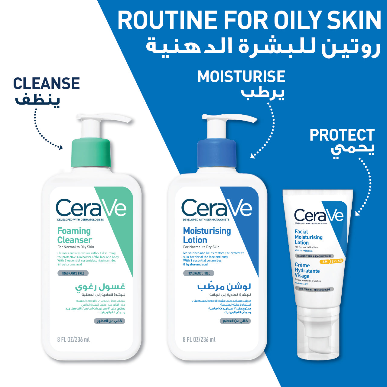 CeraVe Foaming Cleanser for Normal to Oily Skin with Hyaluronic Acid