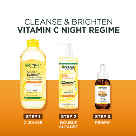 Garnier Fast Bright 10% Pure Vitamin C Brightening Overnight Serum - 30ml