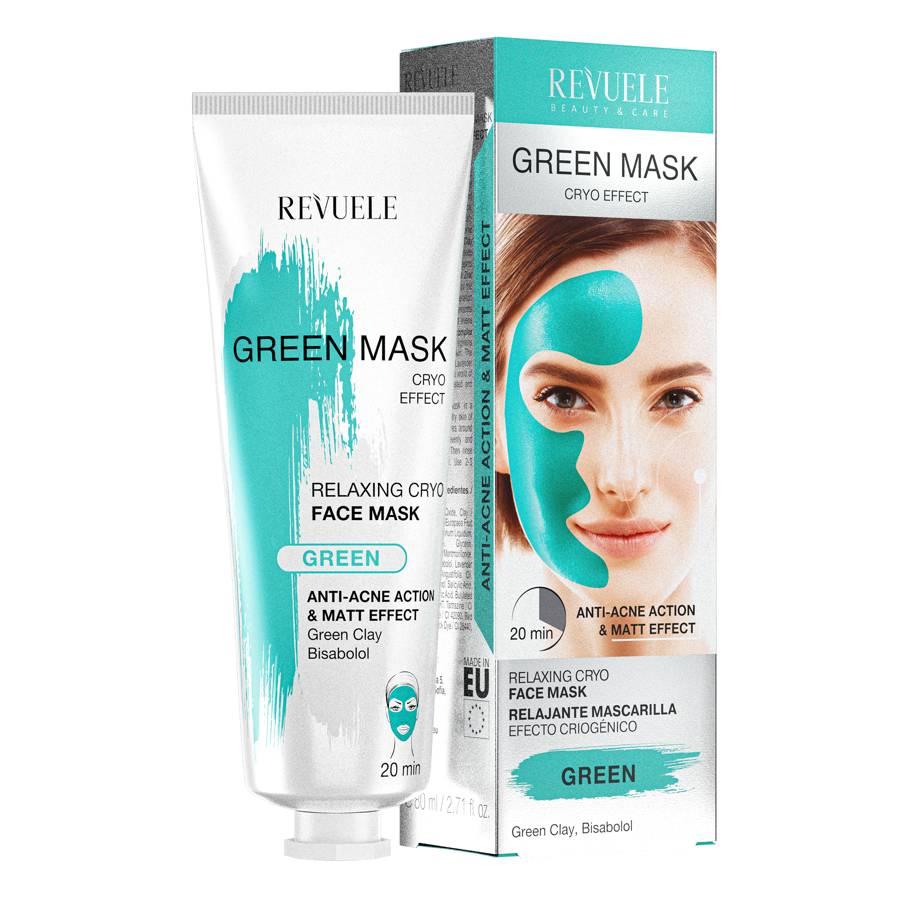 REVUELE GREEN MASK CRYO EFFECT, 80 ML
