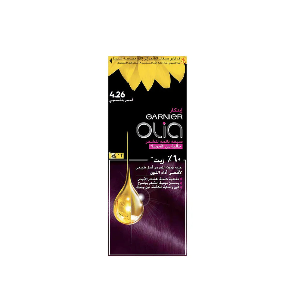 Garnier Olia Ammonia Free, Permanent Hair Coloration at Home with Natural Origin Flower Oils