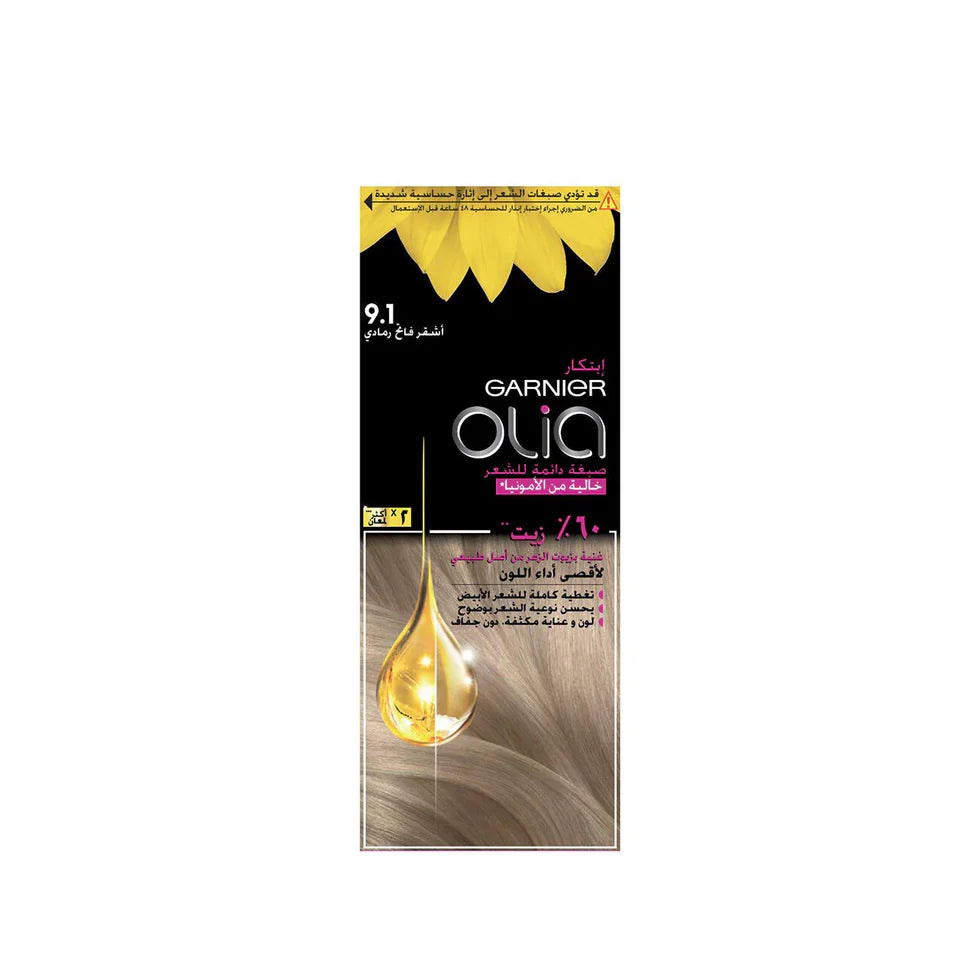 Garnier Olia Ammonia Free, Permanent Hair Coloration at Home with Natural Origin Flower Oils