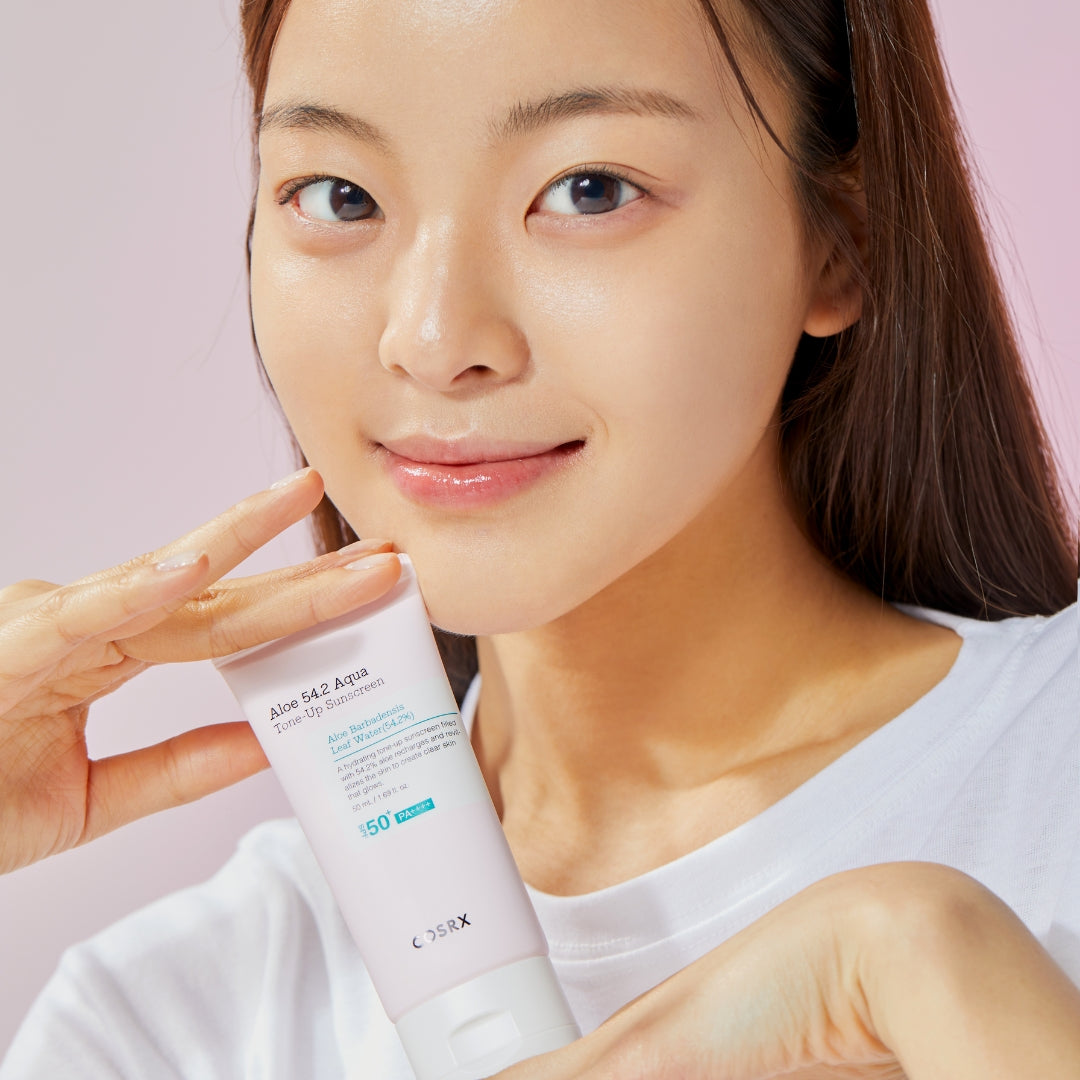 Aloe 54.2 Aqua Tone-up Sunscreen SPF 50+ PA++++-COSRX-HBYTALA