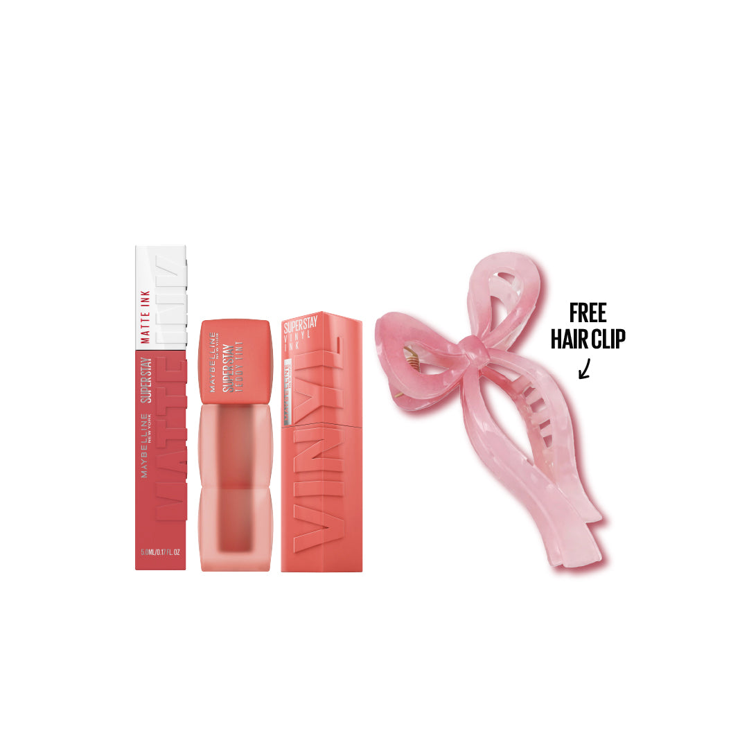 20 % OFF Vinyl Ink  + Stay Matte Ink + Teddy Tint Get Pink Bow Clip