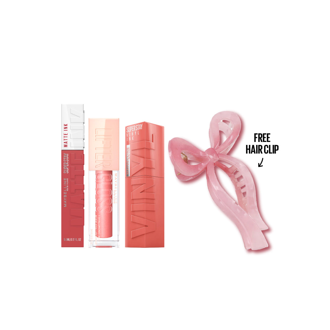 20 % OFF Lifter Gloss + Stay Matte Ink + Vinyl Ink Get Pink Bow Clip