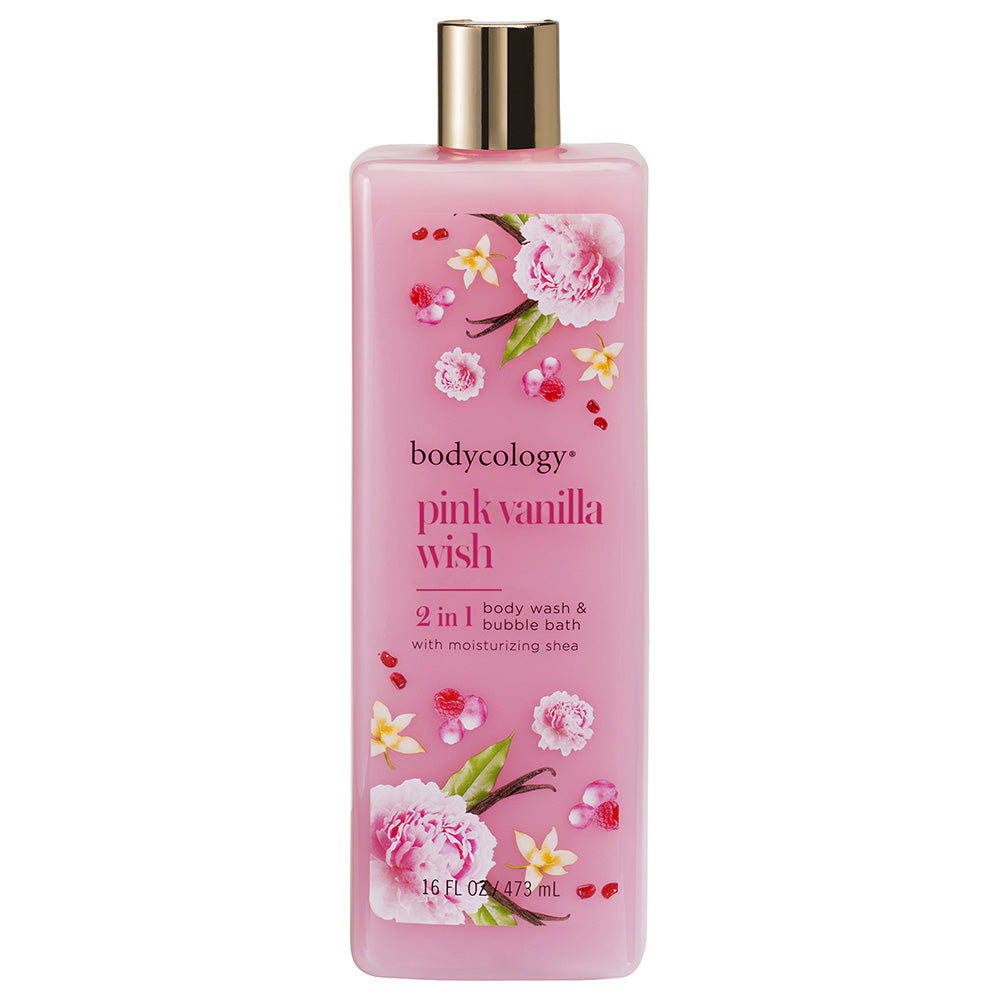 Bodycology Body Wash Pink Vanilla Wish 16Oz