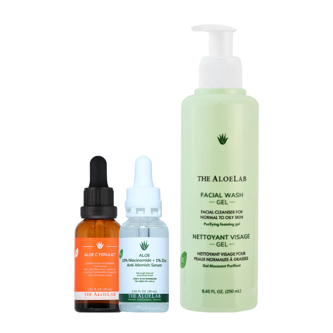 Buy Aloe C ferulic + 10% Niacinamide + Gel Cleanser