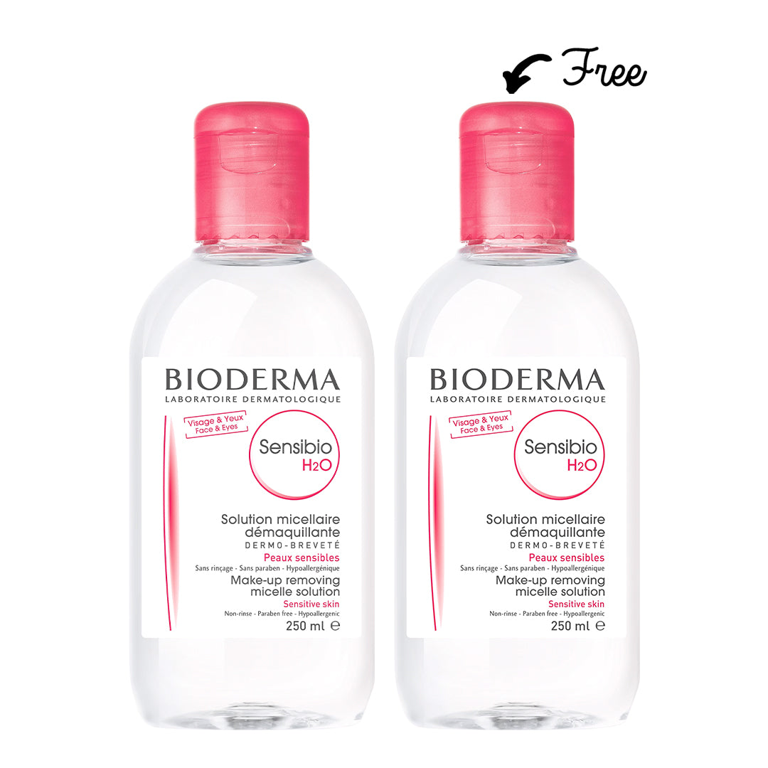Buy 1 get 1: Bioderma Sensibio H2O Micellar Water - Sensitive skin 250ml