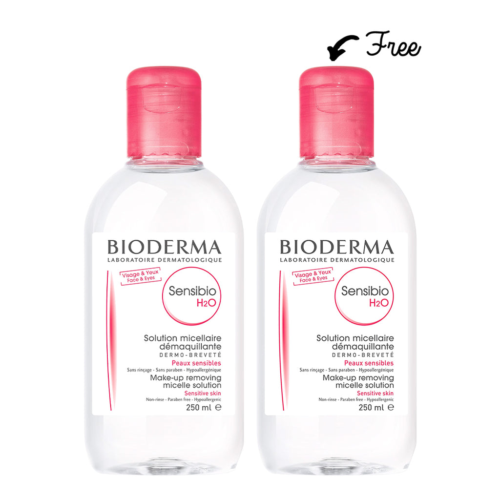 Buy 1 get 1: Bioderma Sensibio H2O Micellar Water - Sensitive skin 250ml