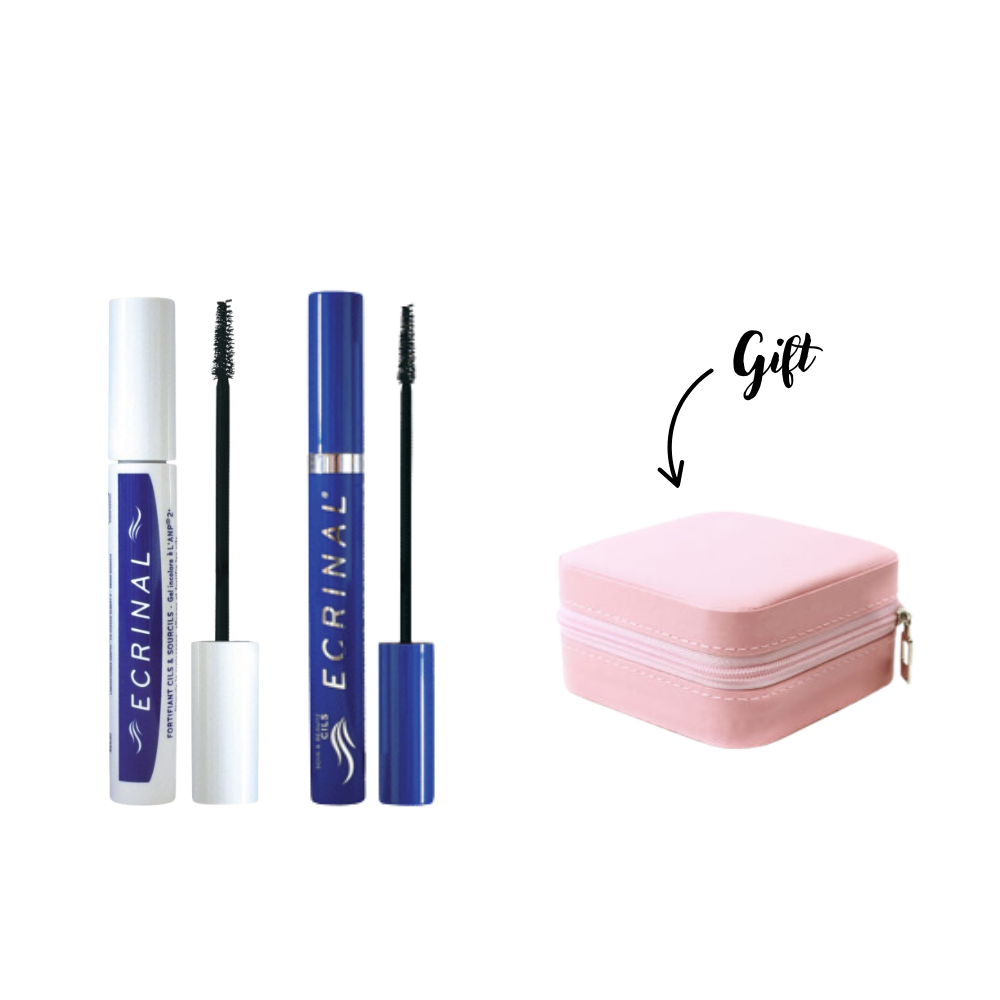 Ecrinal Fortifying Black Mascara + Ecrinal Eyebrows & Eyelash Strengthening Gel + Ecrinal Jewelery Box(Gift)