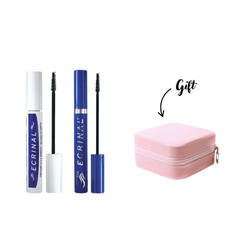 Ecrinal Fortifying Black Mascara + Ecrinal Eyebrows & Eyelash Strengthening Gel + Ecrinal Jewelery Box(Gift)