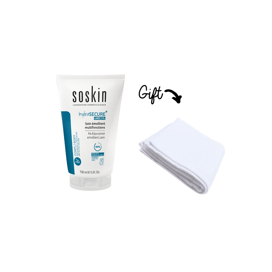 SOSKIN HYDRASECURE MULTIFUNCTIONAL EMOLLIENT CARE Get: SOSKIN TOWEL