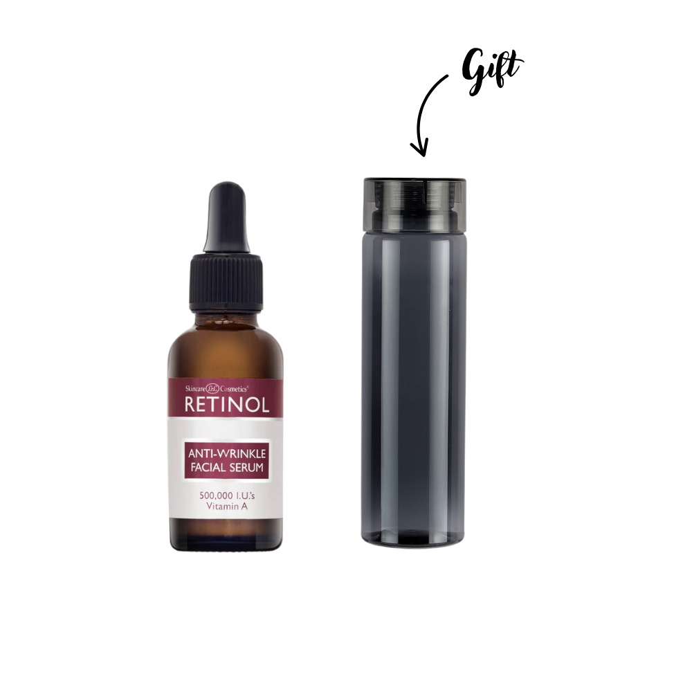 Retinol Anti-Wrinkle Facial Serum + Retinol Water Bottle (Gift)