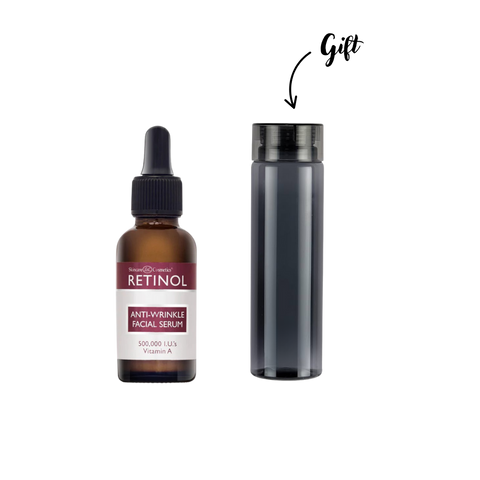 Retinol Anti-Wrinkle Facial Serum + Retinol Water Bottle (Gift)