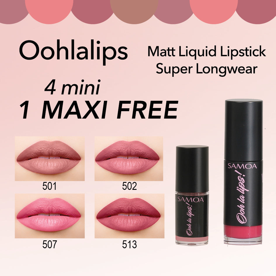 4 Mini Oohlalips + 1 Maxi Oohlalips Free
