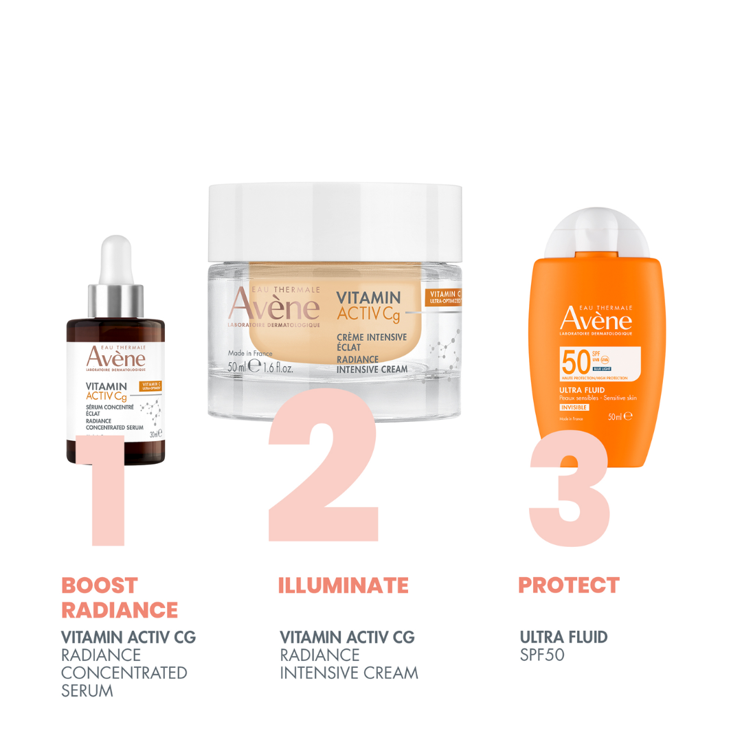 Buy one Avène Intensive Radiance Vitamin Activ Cg Cream and get a FREE 150ml Avène Cleansing Foam