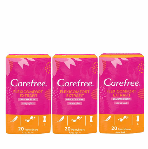 Carefree Flexi Comfort Extra Fit 20's Pack of 2+1 FREE