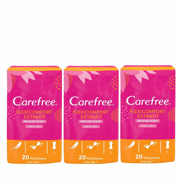 Carefree Flexi Comfort Extra Fit 20's Pack of 2+1 FREE