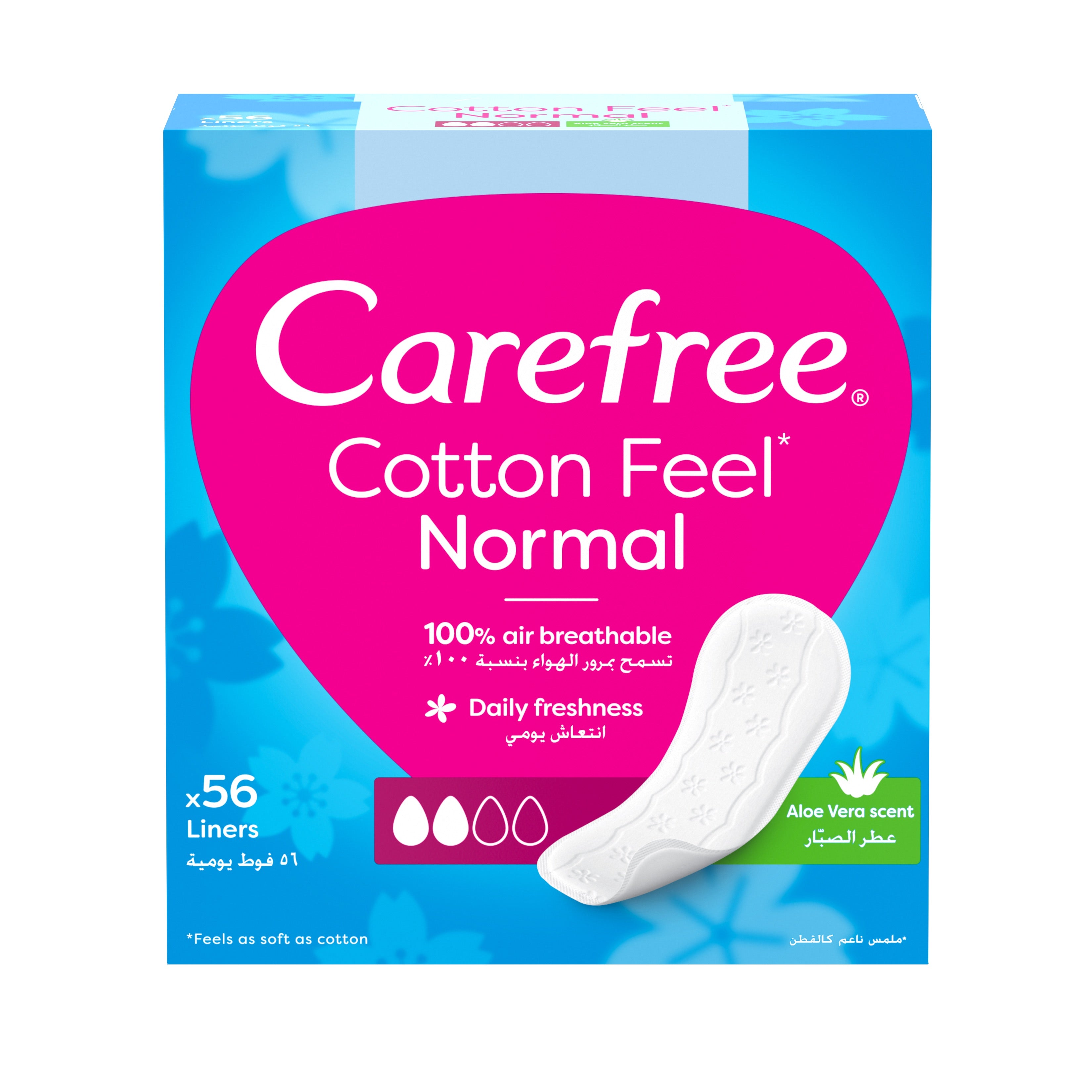 Carefree x 56's - Aloe Vera Scent