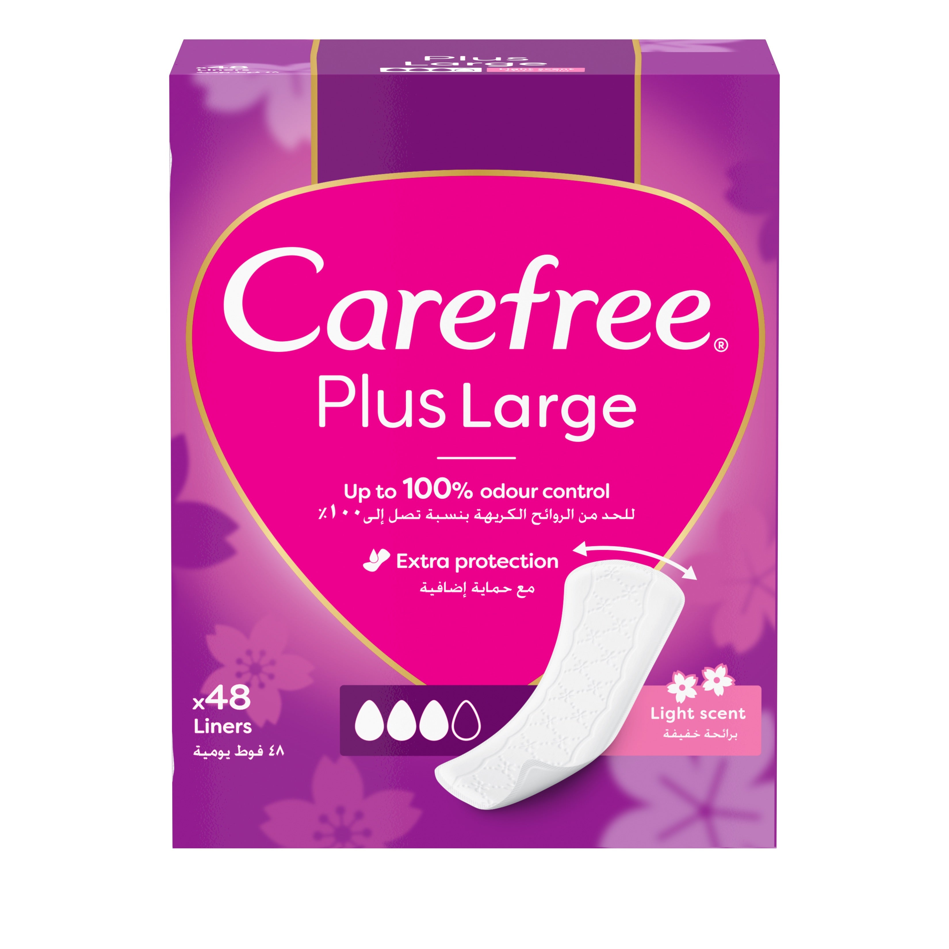 Carefree Large LIGHT SCENT 48s