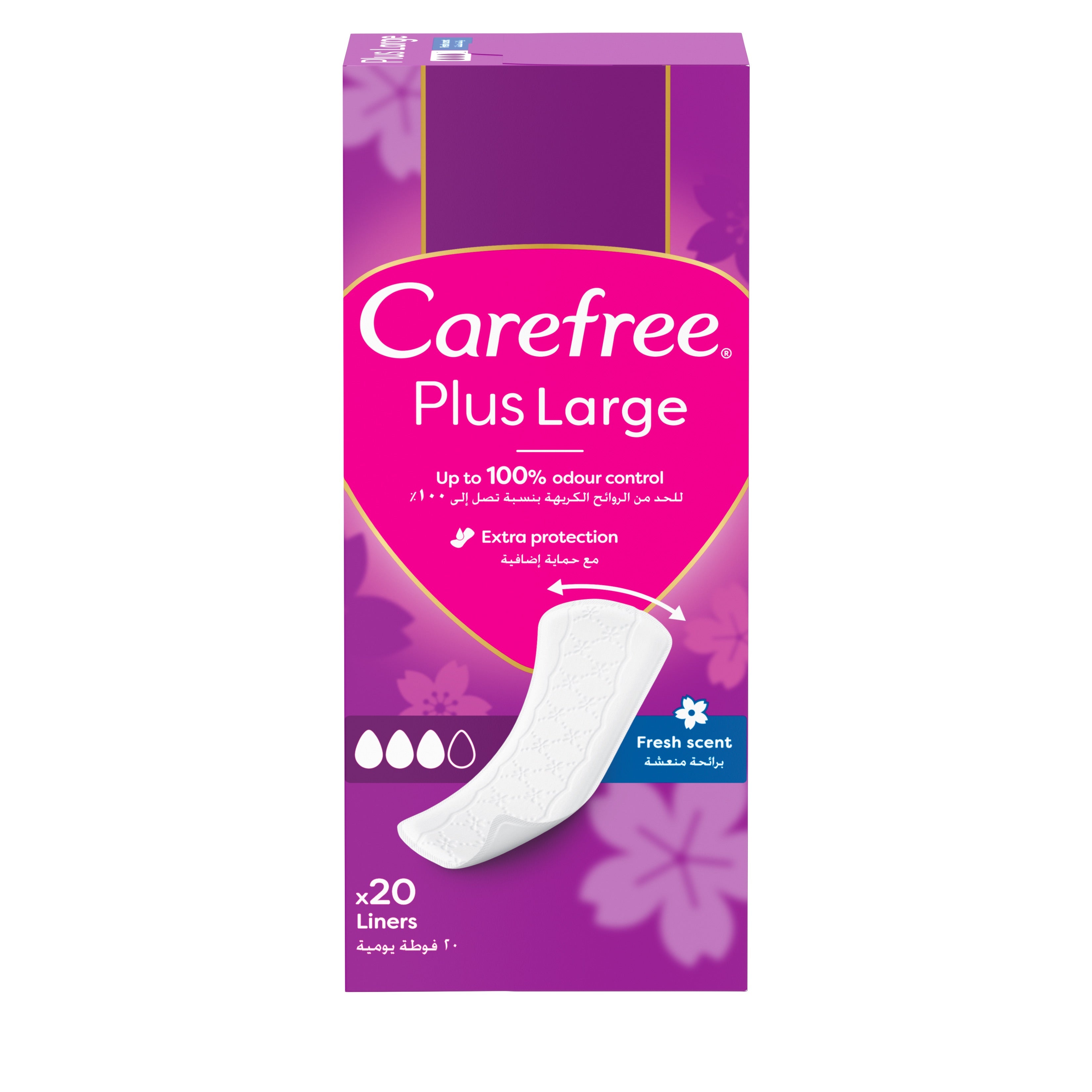 Carefree Large FRESH SCENT 20s