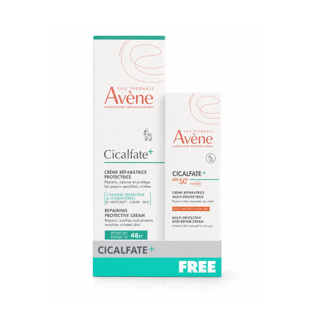 Buy Avène Cicalfate multi-protective skin repair cream & get a FREE 100ml Cicalfate instant repairing protective cream