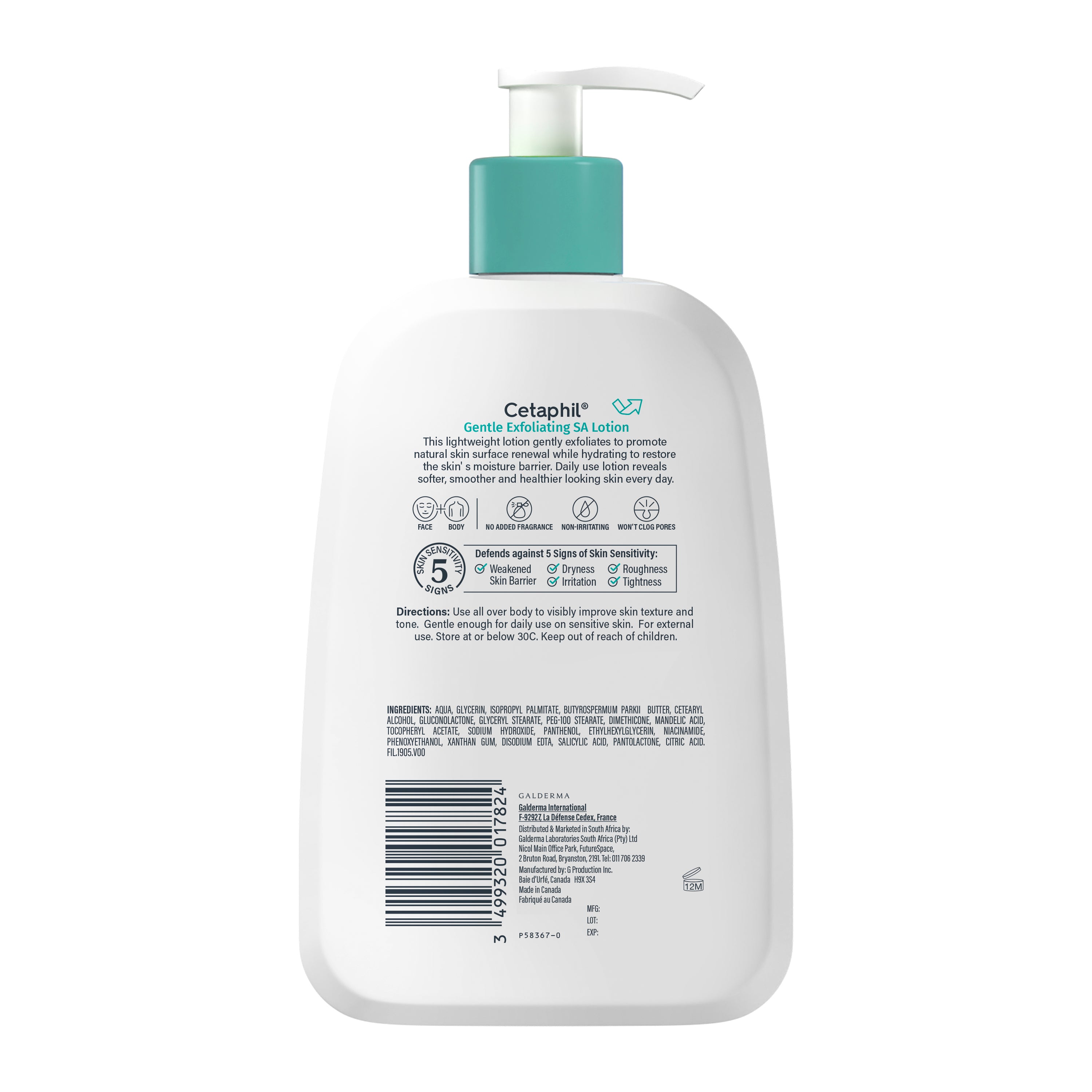 Gentle exfoliating SA Lotion