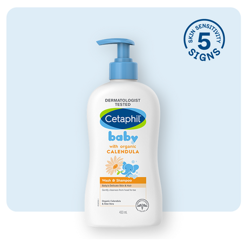 Cetaphil Baby Calendula Wash & Shampoo 400ML Pump