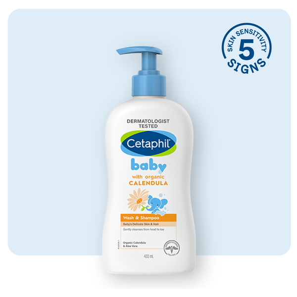 Cetaphil Baby Calendula Wash & Shampoo 400ML Pump