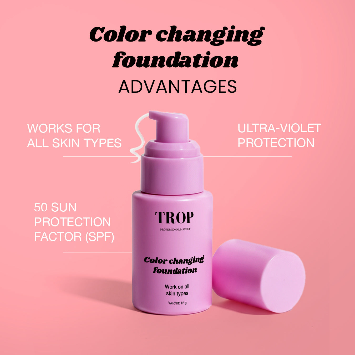 [NEW] Trop™ Color-Changing Foundation ( Includes SPF 50+ )