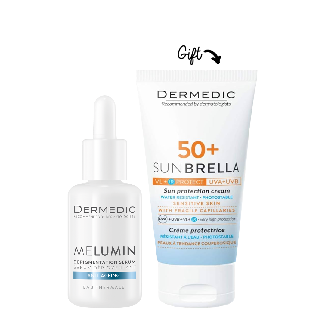 Buy Dermedic Melumin Depigmentation Serum Get Sunbrella Sunscreen FOR FREE