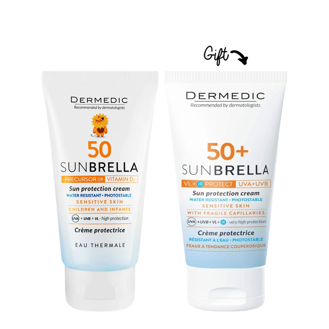 Buy Dermedic SUNBRELLA BABY-Sun protection cream SPF 50+ Get Sunbrella Sunscreen FOR FREE