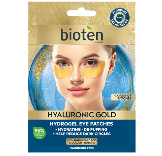 Hyaluronic Gold Hydrogel Eye Patches
