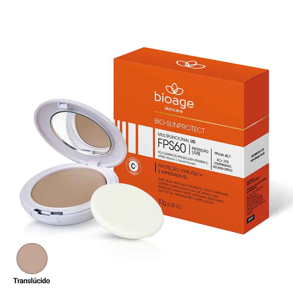 Bio-Sunprotect SPF 60 Compact Vitamin C Transcultent 10g