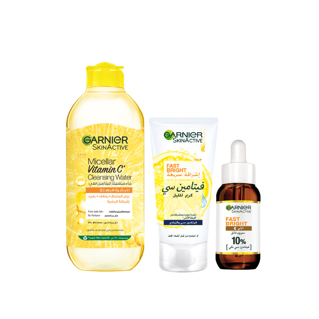 20 % OFF Vitamin C micellar water 400 ml + Night serum + Night Cream